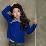 童装女童毛衣加厚套头2016春秋款韩版儿童针织衫中大童毛线打底衫