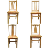 全实木餐椅简约现代原木色靠背松木椅子整装凳子家用餐椅木头椅子