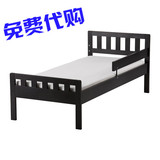 荟聚宜家 免费代购宜家正品 麦佳床架带板条式床板实木单人儿童床