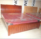 品牌家具橡木床 全实木 卧室 1.5米1.8米储物液压高箱 双人床特价