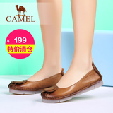 【特价清仓】Camel骆驼女鞋夏季新款日常休闲舒适牛皮平底单鞋