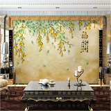 壁画墙纸壁纸客厅电视背景墙古典中式玉兰花 家和富贵吉祥图FQ179