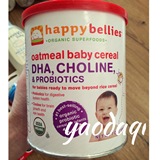 禧贝/happy baby 有机婴儿燕麦米粉2段 含高铁DHA益生菌