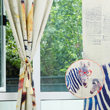 韩国斑马长颈鹿窗帘罗马遮光画窗帘卡通动物儿童成品卧室厨房门帘
