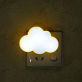 感光LED云朵花小夜灯光控感应床头婴儿喂奶卧室儿童夜灯创意智能