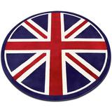 【清仓】美式乡村复古英伦风情客厅卧室圆形地毯英国米字旗