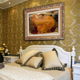 卧室床头装饰画欧式壁画客厅餐厅玄关挂画人物墙画风景有框画油画
