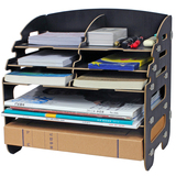 创意DIY办公桌面收纳盒A4文件整理柜办公用品杂物放置架 包邮BG21