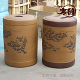 手工粗陶普洱饼装储茶罐子醒茶罐陶瓷茶叶缸超特大大号紫砂高68cm