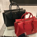 MCM韩国专柜代购直邮 MILLA 中号 红色复古手提包单肩包斜跨女包