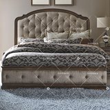 美式实木床欧式复古做旧软包布艺双人床现代简约卧室高端家具特价