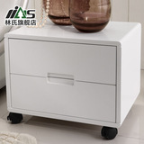 林氏家具现代简约小床头柜可移动卧室储物置物柜简易白色床边柜30