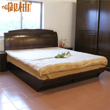 御柚 柚木家具 全实木双人床现代简约欧式大床1.5中式1.8婚床美式
