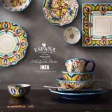 波西米亚欧式外贸陶瓷餐具套装彩绘西餐具套装创意个性杯碗盘套装