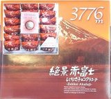 预订 日本代购 富士山土特产 绝景赤富士 草莓巧克力糕点 18个入