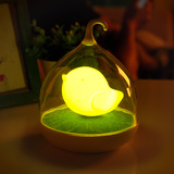 创意鸟笼LED智能触碰感应灯可充电调光小夜灯儿童房超省电氛围灯