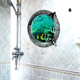 立体3D海洋世界墙贴 卧室卫生间卫浴间客厅餐厅厨房布置贴画高档