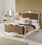 美式乡村实木软包床现代简约1.5/1.8米双人婚床时尚白色公主床