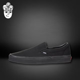 Vans Classic Slip-On 万斯男鞋 黑色帆布鞋 板鞋 休闲鞋