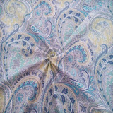 外贸欧美纯棉布料埃及长绒棉贡缎布料印花60支宽幅床品面料定制