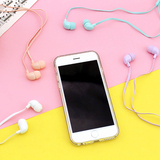 包邮 可爱马卡龙音符入耳式耳机线耳塞专业高档耳机iphone6苹果