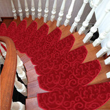 实木楼梯踏步垫加厚满铺 免胶自粘地毯地垫子防滑垫红色门垫新款