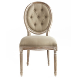 Corner House|高端定制家具|欧法式新美式新古典法式布艺拉扣餐椅