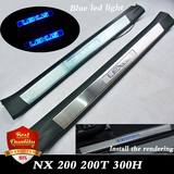 雷克萨斯NX200/300H/200T专用迎宾踏板 LED发光门槛条 原厂款替换
