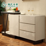 林氏木业现代餐边柜可伸缩储物柜茶水柜烤漆备餐柜子家具Y-JG219