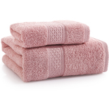 浴巾 纯棉 加厚 1毛巾+1浴巾 套装 男女情侣 宾馆酒店 吸水浴巾