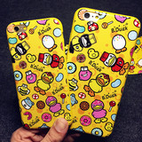 韩国苹果iPhone6S手机壳4.7可爱大黄鸭6plus5.5/5S防摔卡通保护套