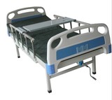 厂家直销 ABS床头方管腿加铝合金护栏加床垫单摇床医用家用护理床
