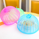 炫彩环保塑料餐桌罩饭菜罩厨房防蝇防虫菜罩圆形盖菜罩子食物罩