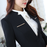 秋季新品韩版时尚OL职业装套装前台女士小西装美容院工作服套裙