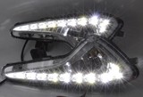 LED现代瑞纳14款新瑞纳大功率日间行车灯日行灯改装原装雾灯