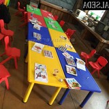 日本购 桌课桌绘画桌宝宝课桌椅 幼儿园塑料桌椅桌子加厚儿童