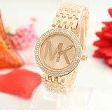 外贸女手表 MK6056水钻大字母款式 金色时尚女手表 奢华钻石手表