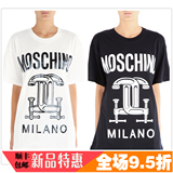 意大利代购正品Moschino字母宽松短袖T恤2016春夏新款男女情侣