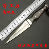 高硬度手工军刀正品弹簧钢直刀潜水刀非折叠刀户外防身绑腿刀具
