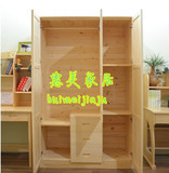 广州松木家具定制实木衣柜衣橱书柜顶柜吊柜厂家直销