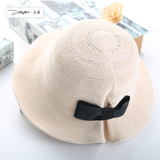 帽子女夏天韩版盆帽时尚韩国渔夫帽可折叠遮阳帽防晒太阳帽夏季潮
