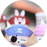 韩国卡通公仔 创意汽车摆件 可爱车内饰品 海盗流氓兔 汽车用品