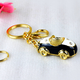 小汽车钥匙扣女款 韩国创意男女水晶钻石 情侣钥匙扣挂件 可爱