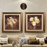 尚尚木莲  现代美式欧式沙发背景墙画客厅装饰画餐厅卧室有框壁画
