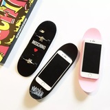 Moschino涂鸦滑板手机壳iphone6s苹果6plus保护套4.7寸全包软外壳