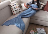 明星同款礼物美人鱼加厚针织午睡毯空调毯被沙发童话保暖人鱼毛毯
