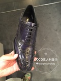 意大利奢华 Prada特价（现货）黑色铆钉系带 女鞋专柜正品