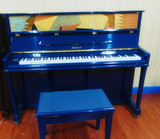 95成新 深圳二手钢琴 时尚经典蓝色钢琴/ 韩国二手钢琴三益钢琴