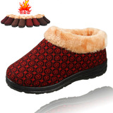 老北京棉鞋 冬季时尚家居布鞋 加厚保暖棉鞋 女款棉拖鞋 低帮防滑