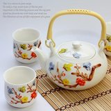 景德镇陶瓷器高档陶瓷玉瓷堆雕七头礼品家用茶具茶杯水杯雕刻梅花